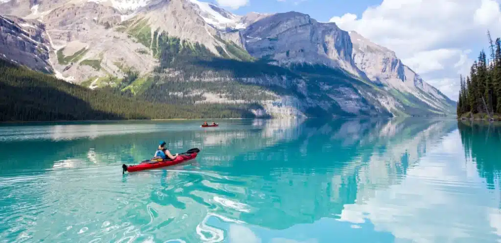 kayak lac alberta